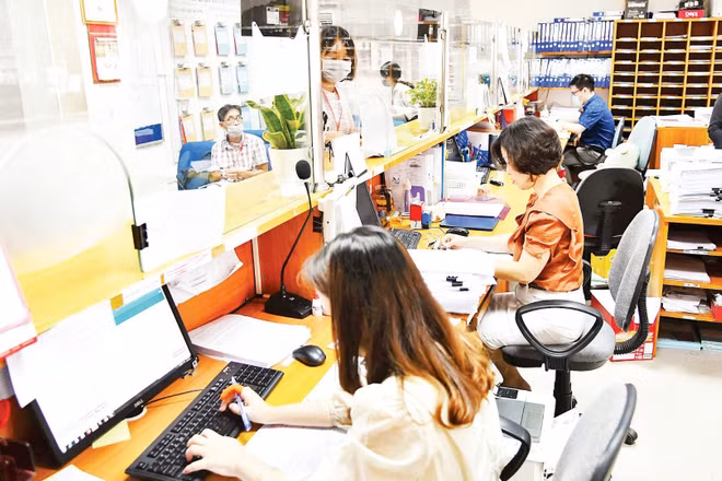 Hoạt động tiếp nhận, xử lý đơn đăng ký sở hữu trí tuệ tại Cục Sở hữu trí tuệ. (Ảnh THỦY NGUYÊN)