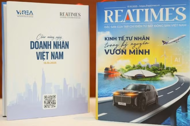 Ấn phẩm "Kinh tế tư nhân trong kỷ nguyên vươn mình". (Ảnh: PV)