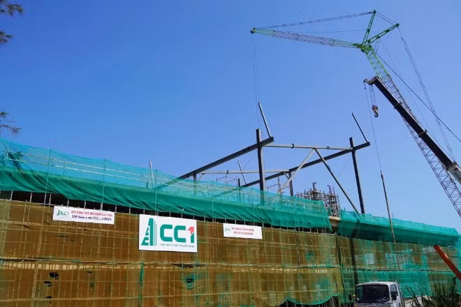 Thi công Nhà ga T2-Cảng hàng không Đồng Hới.