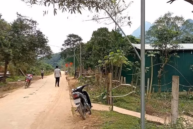 Khu dân cư ở xã Kim Phú - nơi xảy ra vụ án mạng gây xôn xao dư luận.