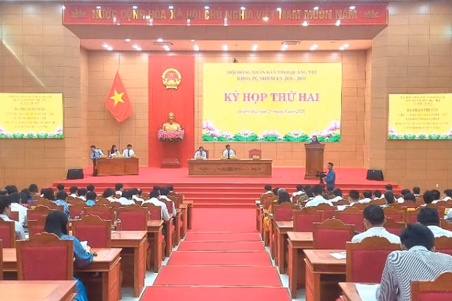 Quang cảnh kỳ họp thứ 2, Hội đồng nhân dân tỉnh Quảng Trị khóa IX, nhiệm kỳ 2026-2031. (Ảnh: HG)
