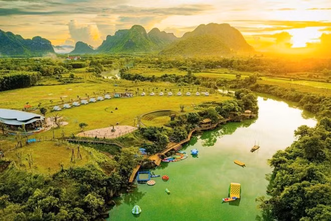 Phong Nha Valley là sản phẩm du lịch sinh thái mới ở xã Phong Nha, tỉnh Quảng Trị. (Ảnh: PN)