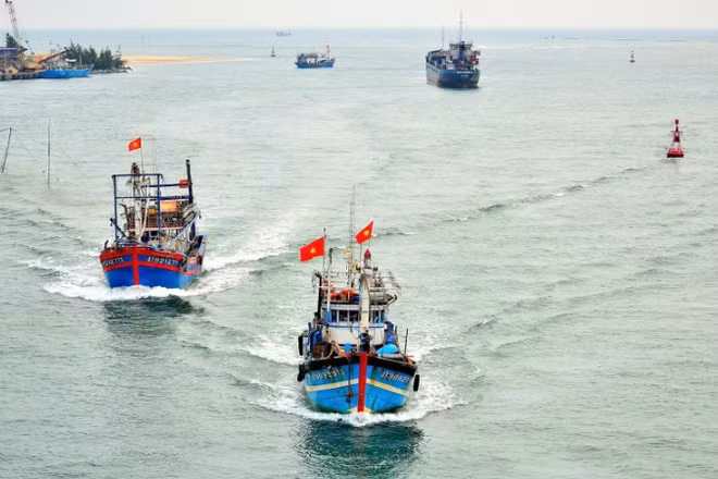 Ngư dân Quảng Trị vươn khơi bám biển, thực hiện nghiêm quy định chống khai thác IUU. (Ảnh TRẦN TUYỀN)
