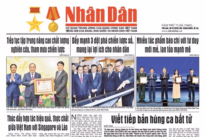 Báo Nhân Dân số 25603