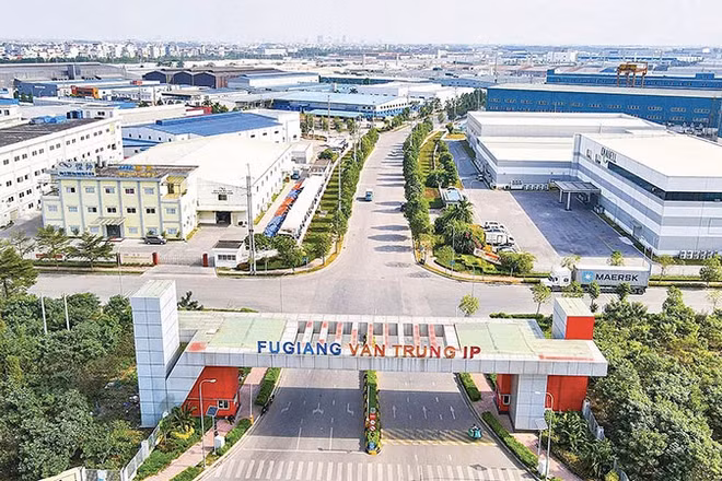 Một góc Khu công nghiệp Vân Trung, tỉnh Bắc Ninh.