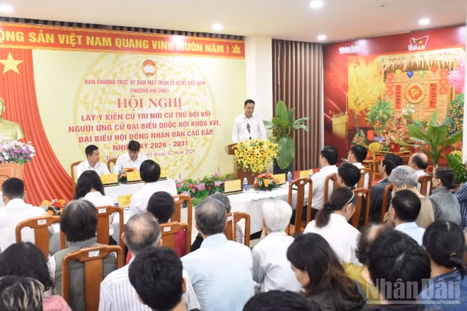 Đồng chí Lê Ngọc Quang phát biểu tại hội nghị. (Ảnh: ANH ĐÀO)