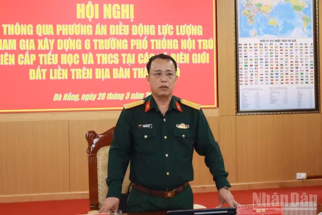 Bộ Chỉ huy Quân sự thành phố Đà Nẵng họp thông qua phương án điều động lực lượng tham gia hỗ trợ xây dựng các trường nội trú biên giới.