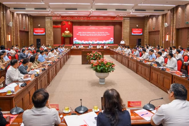Quang cảnh hội thảo. (Ảnh: THẾ ĐẠI)