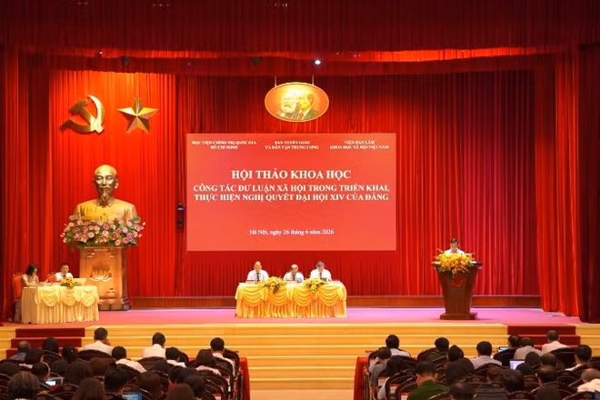 Quang cảnh hội thảo. (Ảnh: HẢI ĐĂNG)