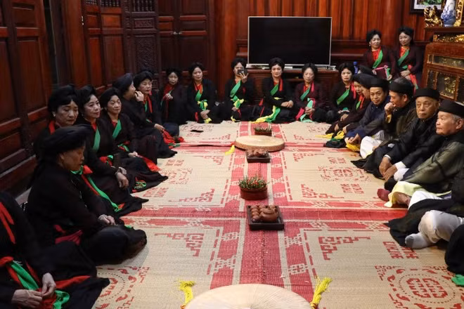 Canh hát của người quan họ.