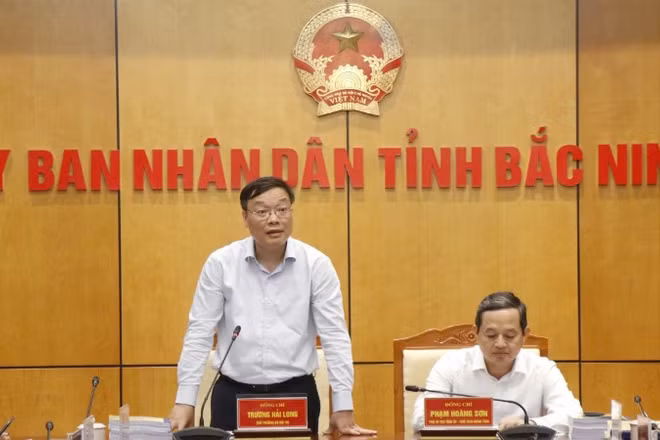 Thứ trưởng Nội vụ Trương Hải Long phát biểu kết luận buổi làm việc.