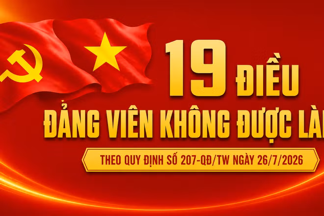 [Interactive] 19 điều Đảng viên không được làm