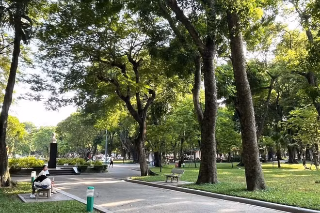 Công viên Thống Nhất có nhiều tiềm năng phát triển không gian sáng tạo. (Ảnh: Ngọc Liên