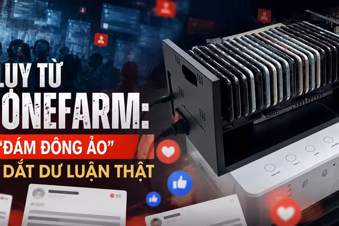Hệ lụy từ phonefarm: Khi “đám đông ảo” dẫn dắt dư luận thật