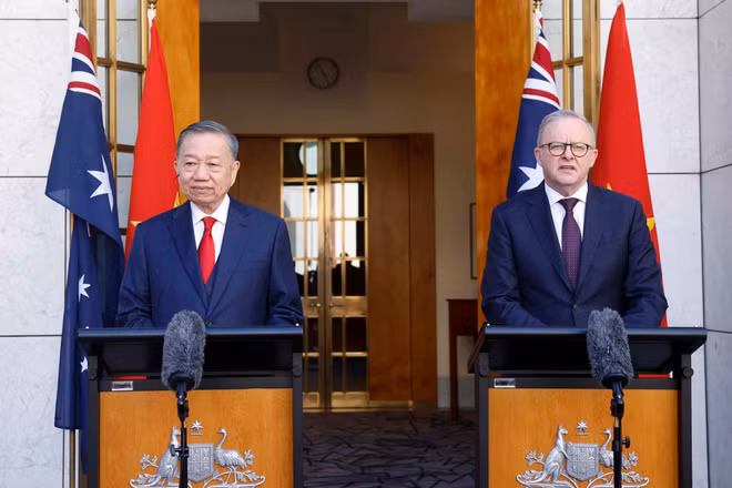 Báo chí Australia đưa tin đậm nét về chuyến thăm của Tổng Bí thư, Chủ tịch nước Tô Lâm