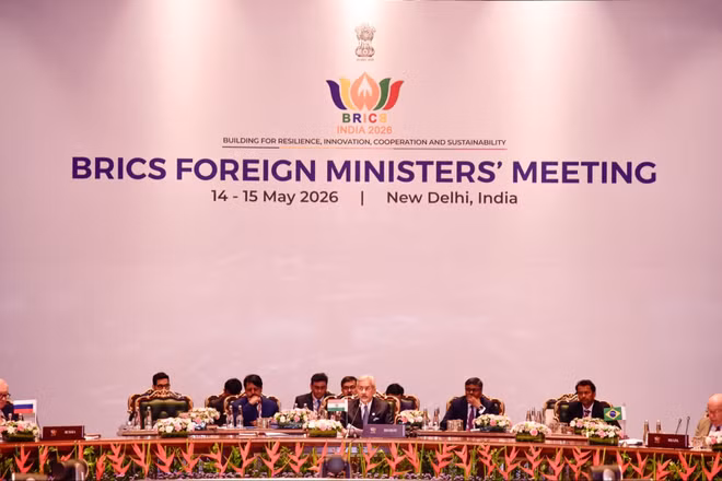 Hội nghị Ngoại trưởng BRICS ở New Delhi ngày 15/5/2026. (Ảnh: Brics Info)