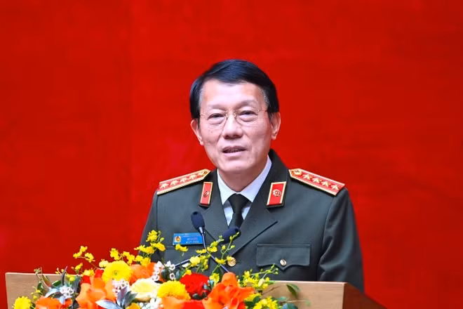 Bộ trưởng Lương Tam Quang phát biểu chỉ đạo tại Hội nghị. Ảnh: Bộ Công an.