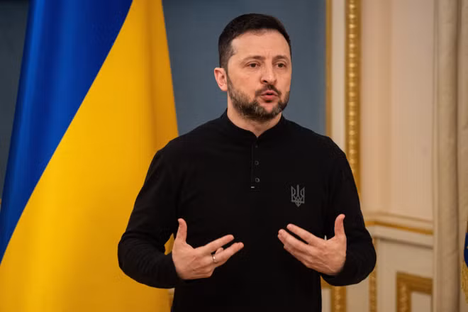 Tổng thống Ukraine Volodymyr Zelensky. (Ảnh: Anadolu/TTXVN)