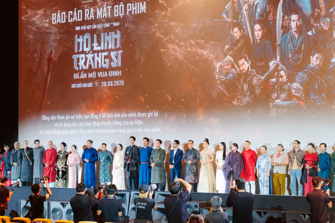 Lễ ra mắt phim Hộ linh tráng sĩ. (Ảnh đoàn làm phim cung cấp)