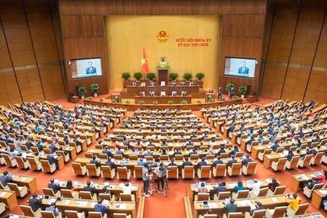 Kỳ họp Quốc hội khoá XV. (Ảnh: PV)