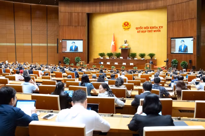Tại phiên góp ý ở tổ về dự án Luật An ninh mạng, các đại biểu Quốc hội cơ bản nhất trí về sự cần thiết ban hành dự án Luật quan trọng này. (Nguồn QUOCHOI.VN)