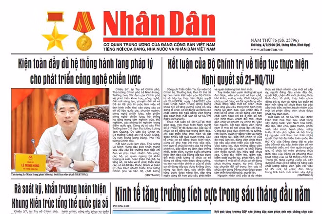 Báo Nhân Dân số 25796
