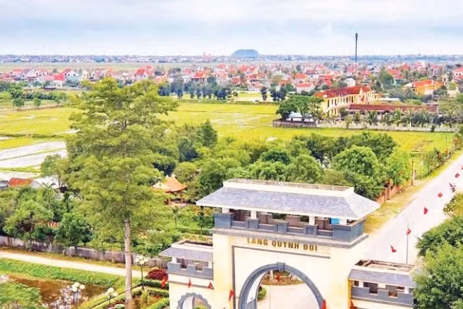 Xã Quỳnh Anh đang từng ngày đổi thay với diện mạo mới. (Ảnh: ĐÌNH PHƯỢNG-QUỲNH CHI)