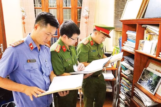 Công an tỉnh Phú Thọ tiếp tục điều tra, mở rộng vụ án, xử lý nghiêm theo quy định của pháp luật theo tinh thần “không có vùng cấm, không có ngoại lệ”. (Ảnh Công an Phú Thọ cung cấp)
