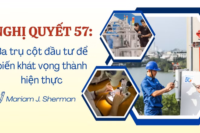 Nghị quyết 57: Ba trụ cột đầu tư để biến khát vọng thành hiện thực