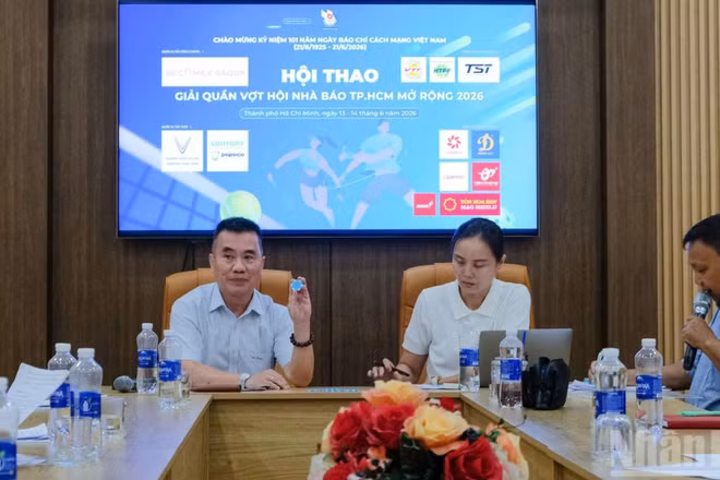 Lễ bốc thăm chia bảng Giải Quần vợt Hội Nhà báo Thành phố Hồ Chí Minh mở rộng năm 2026.
