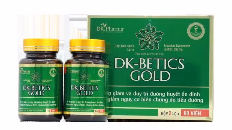 Thực phẩm bảo vệ sức khỏe DK-Betics Gold quảng c&aacute;o kh&ocirc;ng ph&ugrave; hợp với giấy x&aacute;c nhận. (Ảnh chụp m&agrave;n h&igrave;nh)