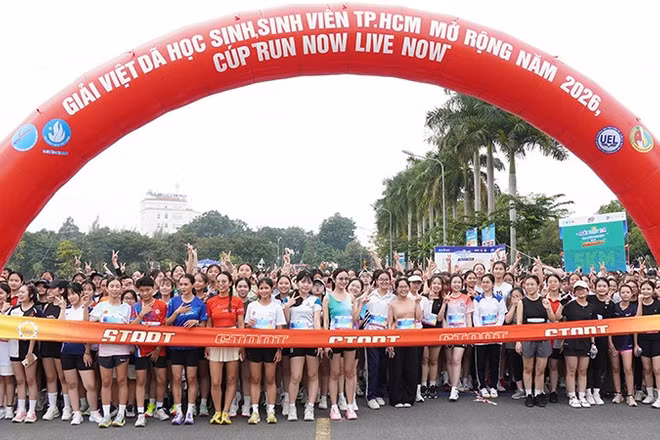 Đông đảo học sinh, sinh viên tham gia là Giải Việt dã học sinh, sinh viên thành phố mở rộng năm 2026 tại Ngày hội (Ảnh: CTV)