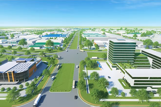 Một góc Khu công nghiệp Amata City Long Thành. (Ảnh: CTV)