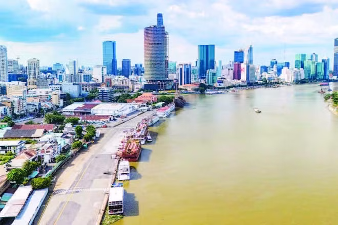 Khu cảng Nhà Rồng-Khánh Hội. (Ảnh DUY QUANG)