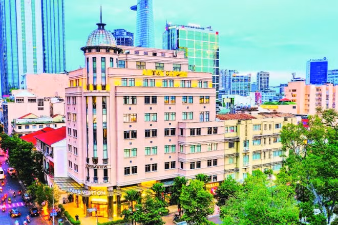 Một góc trung tâm của Thành phố Hồ Chí Minh năng động và phát triển.
