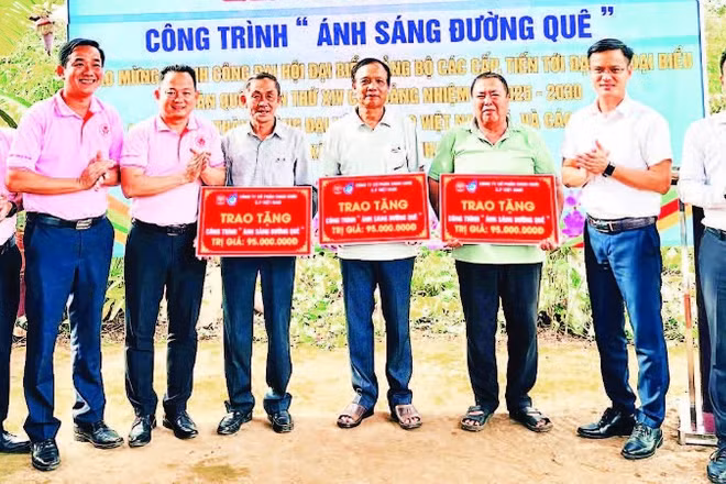 Xã Đắk Nhau, tỉnh Đồng Nai vận động xã hội hóa xây dựng công trình "Ánh sáng đường quê".