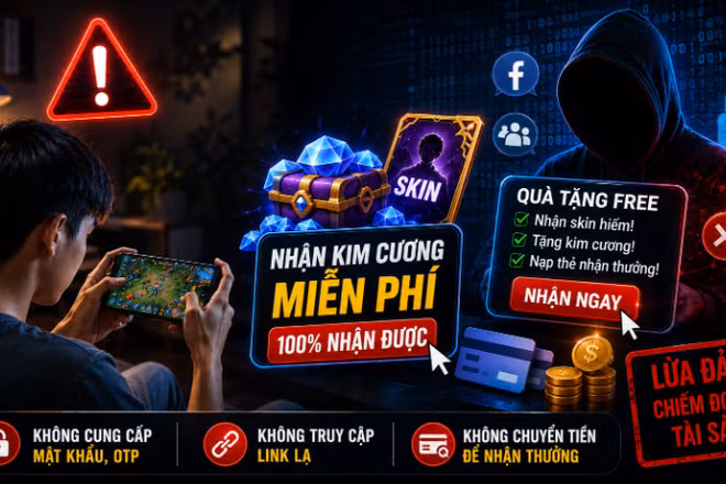 Cẩn trọng với quà tặng game miễn phí nhằm vào học sinh, sinh viên.