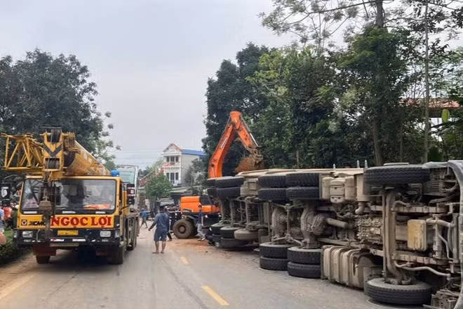 Hiện trường vụ tai nạn.