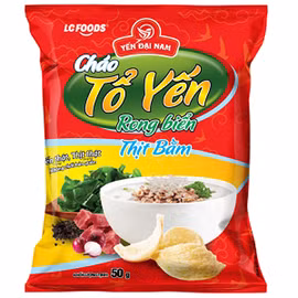 Cháo tổ yến rong biển thịt bằm 
