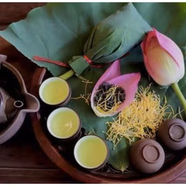 Bách diệp hồng liên trà