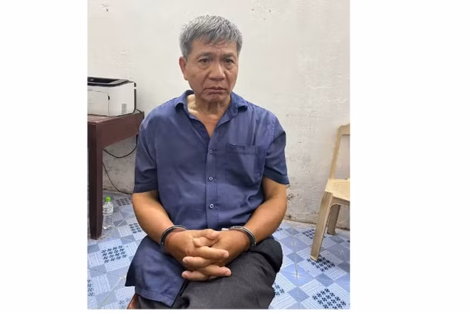 Đối tượng Bùi Mạnh Hải bị bắt giữ. 