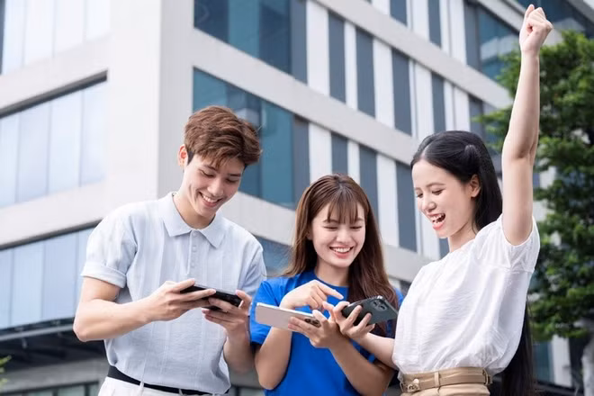 Tựu trường bật Data - Săn quà chất. (Ảnh: VNPT)