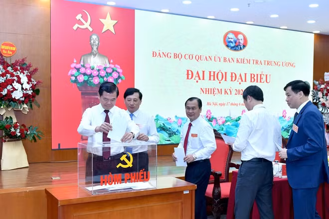 Đại hội đại biểu Đảng bộ cơ quan Ủy ban Kiểm tra Trung ương nhiệm kỳ 2025-2030, ngày 17/6/2025. (Ảnh: ĐĂNG KHOA)