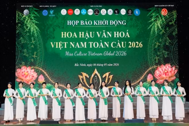 Các thí sinh tham dự Cuộc thi “Hoa hậu Văn hóa Việt Nam toàn cầu 2026”.