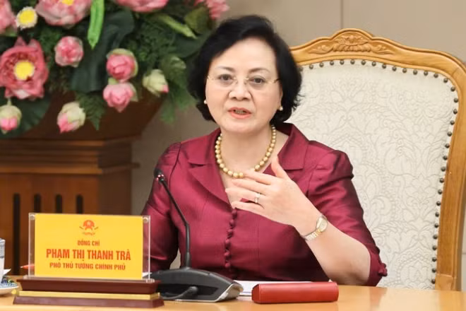 Phó Thủ tướng Phạm Thị Thanh Trà phát biểu tại cuộc họp. (Ảnh: VGP)