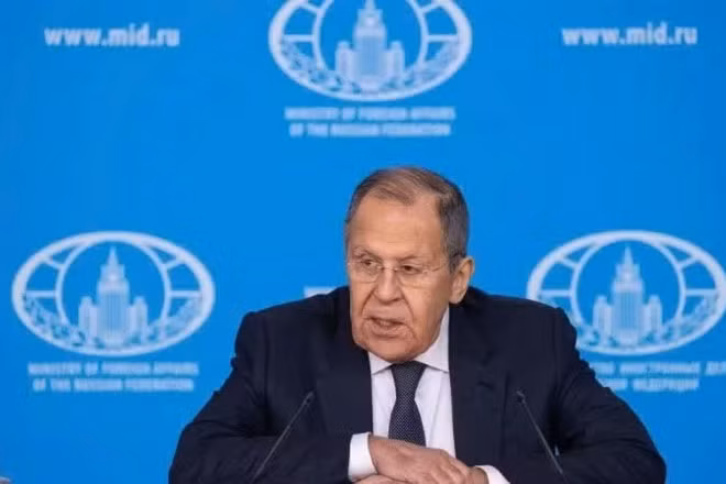 Ngoại trưởng Nga Sergey Lavrov. (Ảnh: Quang Vinh/TTXVN)