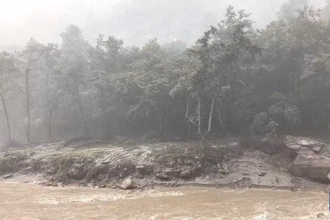 Khu vực gần cửa khẩu Cát Long, huyện Cát Long, thành phố Nhật Khách Tắc, khu tự trị Tây Tạng. (Ảnh: Tân Hoa xã)