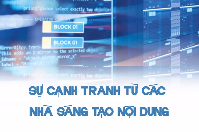 Sự cạnh tranh từ các nhà sáng tạo nội dung