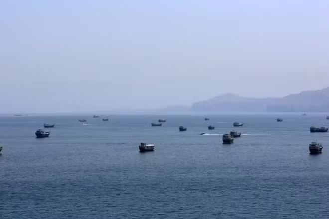 Quang cảnh eo biển Hormuz. (Ảnh: THX/TTXVN)
