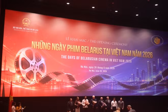 Toàn cảnh Lễ khai mạc Những ngày phim Belarus tại Việt Nam năm 2026.